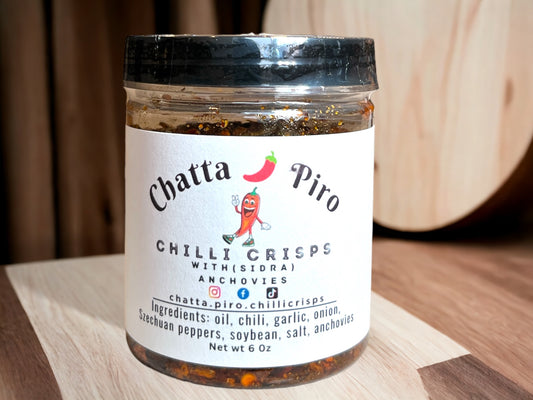 Chatta Piro Chilli Crisps with Anchovies (SIDRA) 6 OZ