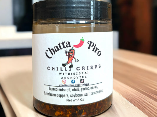 Chatta Piro Chilli Crisps with Anchovies (SIDRA) 8 OZ